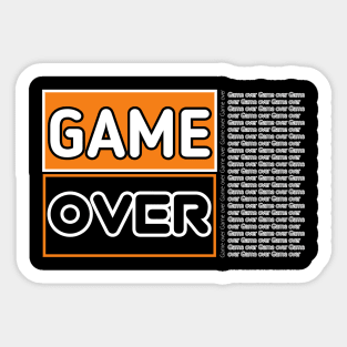 Game over Sticker